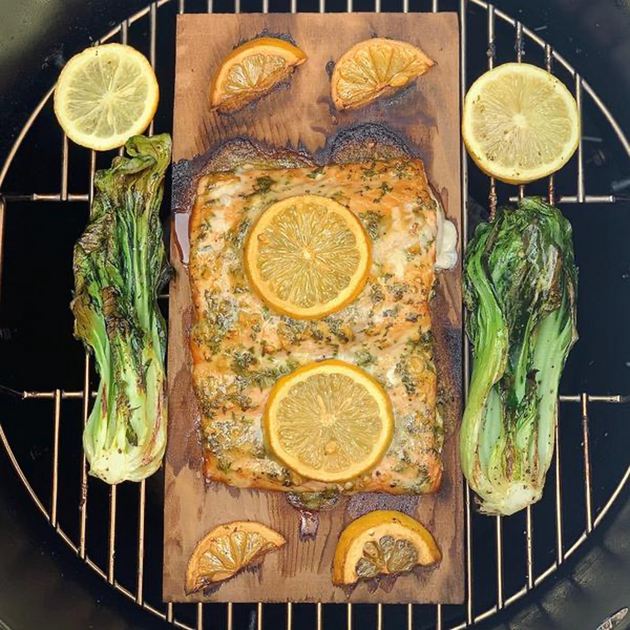 Lemon Mustard Plank Salmon Recipe – Pit Barrel Cooker