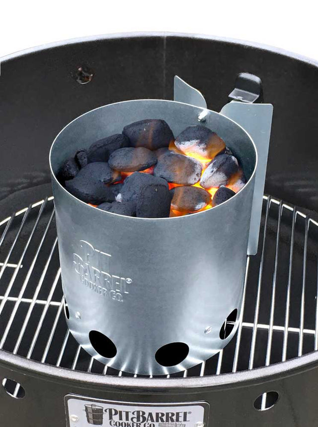 Barrel-Cooker-Chimney-Starter-With-Charcoal