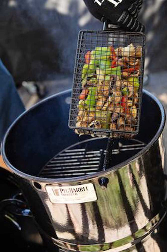 All-Purpose-Basket-Hanger-With-Veggies-In-Drum-Cooker