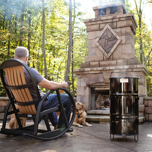 Junior Pit Barrel Cooker in the outdoors | lifestyle