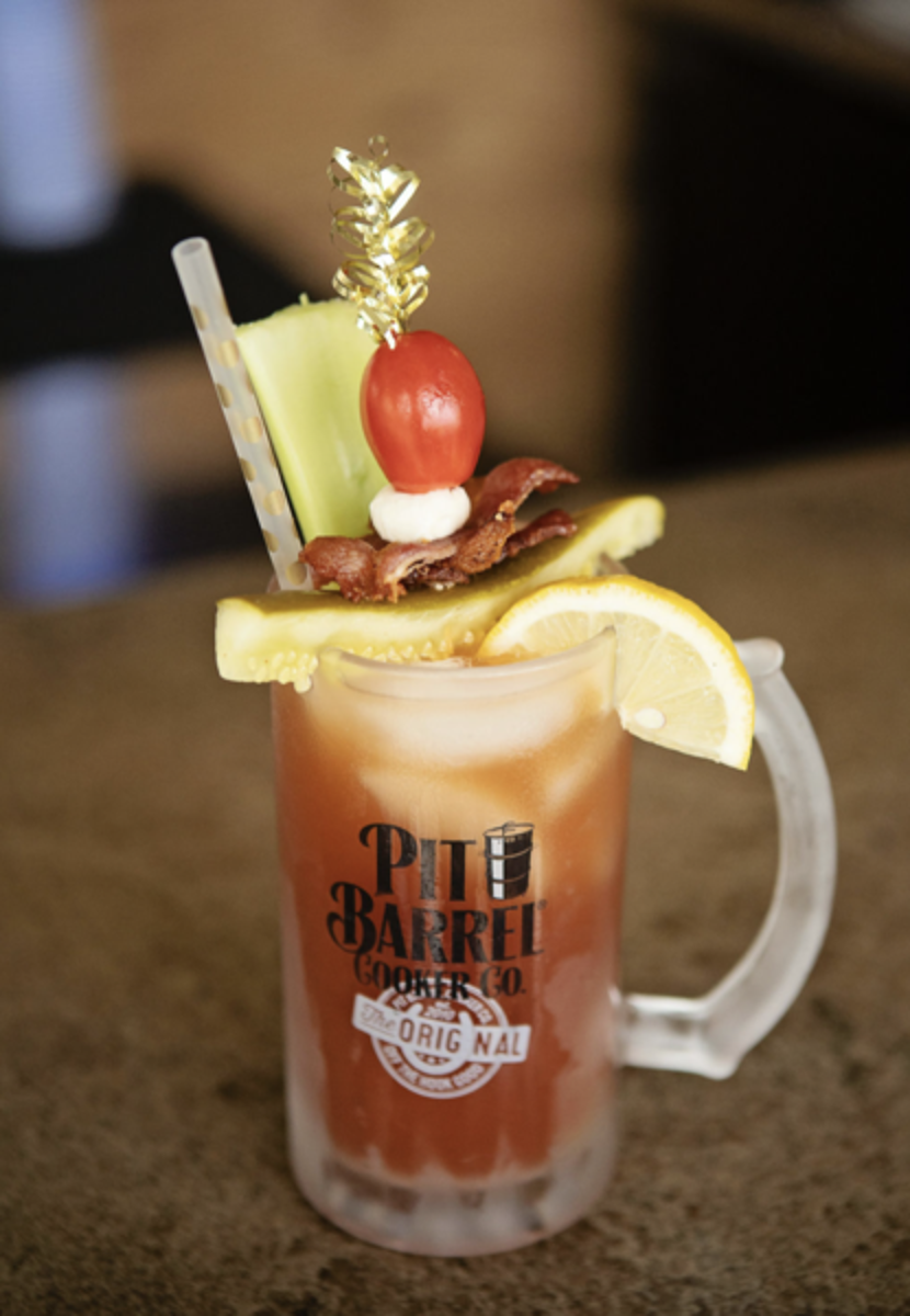 Bloody Mary in Pit Barrel Stein