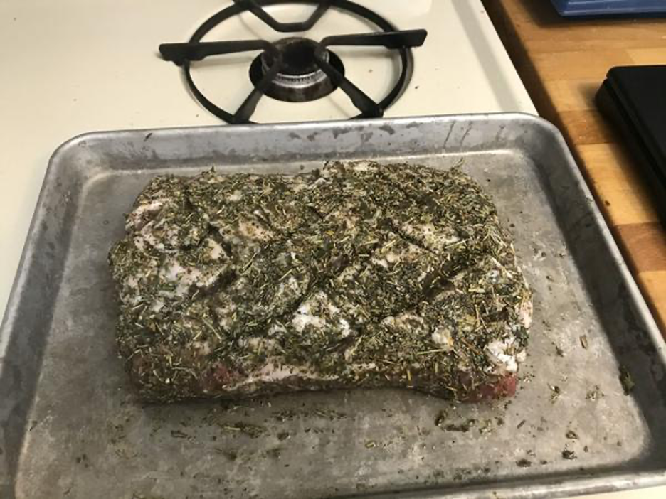 Smoked Herb Crusted Pork Loin