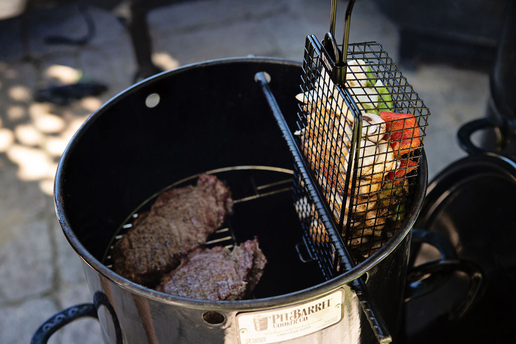 beef-peppers-and-onions-grilling-on-pit-barrel