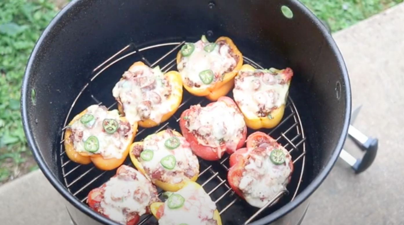 Smoked Stuffed Peppers on Pit Barrel