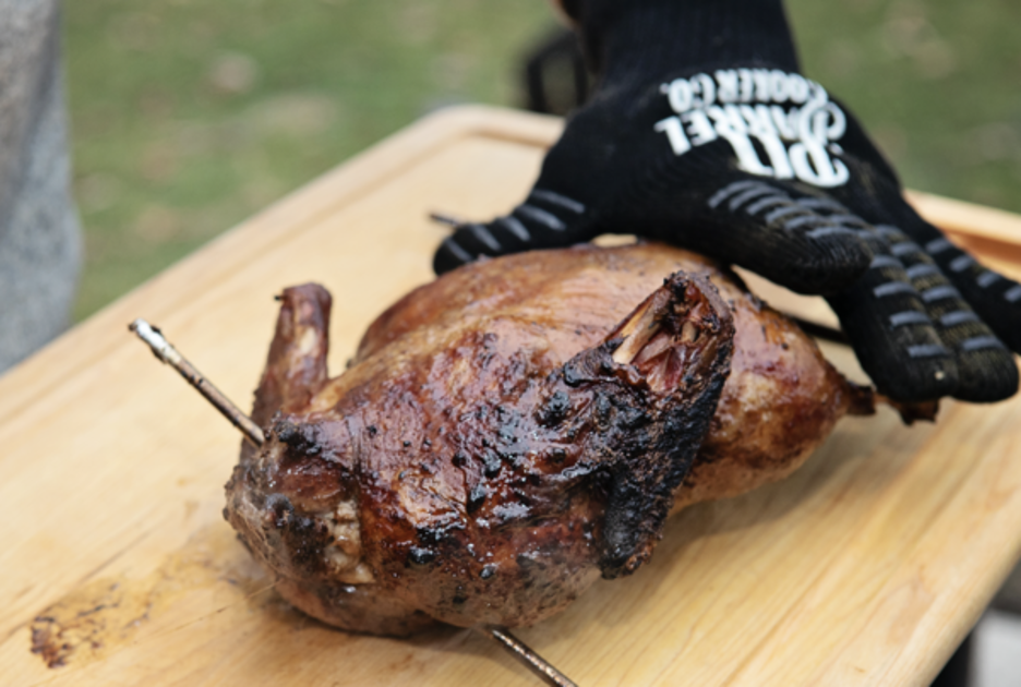 Pit Barrel Smoked Asian Duck on Hook