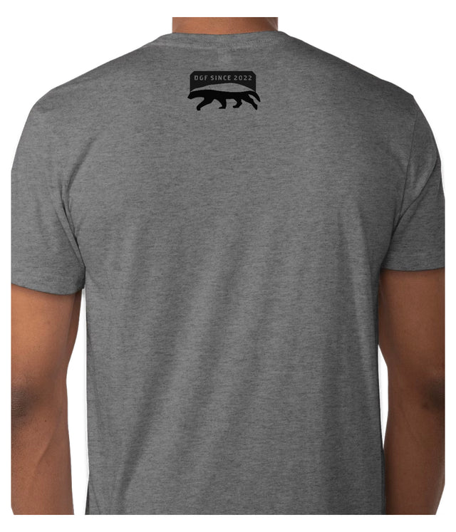 Badgers Not Butterflies | Grey Soft Next Level Tri-Blend T-Shirt — Premium Heather