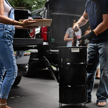 Pit Barrel Cooker Junior with Ribs | lifestyle